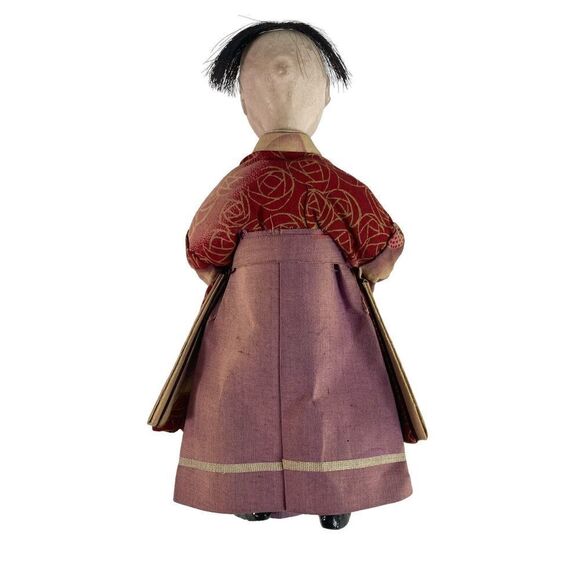 3 Vtg Japanese Hina Dolls Emperor Wood Boys 2 Musicians‎ Pedestal - Picture 11 of 14